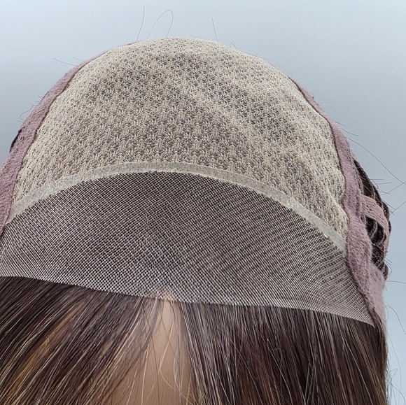 Nels Wigs Ayla Brown & Dirty Blonde Monofilament Shoulder Length Wig - Picture 15 of 16